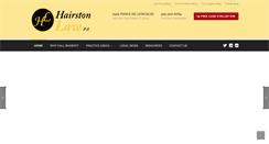 Desktop Screenshot of hairstonlaw.com