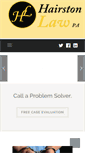 Mobile Screenshot of hairstonlaw.com